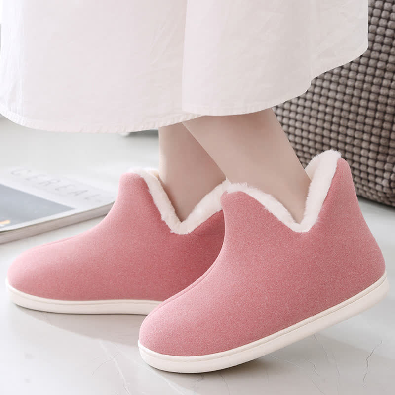 Solid Color High Top Warm Slippers - image 14