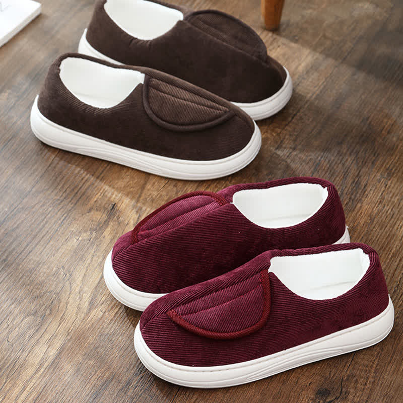 Plus Size Non-Slip Velcro Warm Slippers - image 5