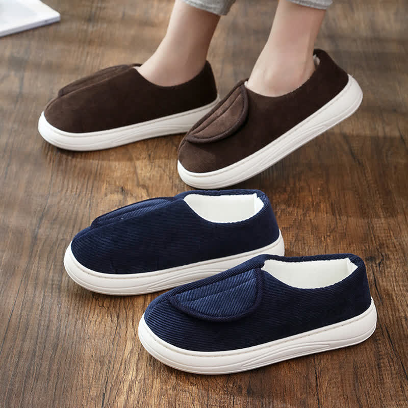 Plus Size Non-Slip Velcro Warm Slippers - image 3
