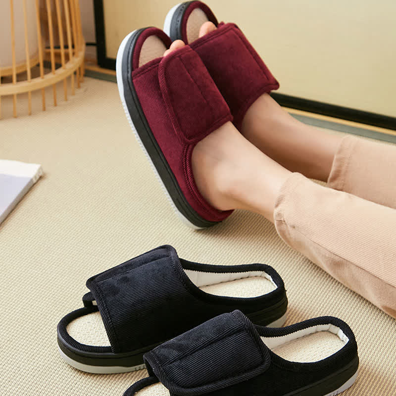 Plus Size Easy On Velcro Non-slip Slippers - image 3