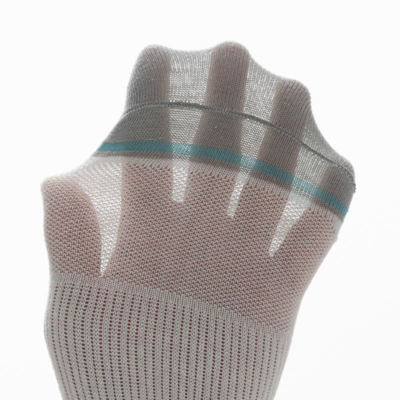 Thin Striped Sweat-wicking Mesh Ankle Compression Socks(5 Pairs) - image 14