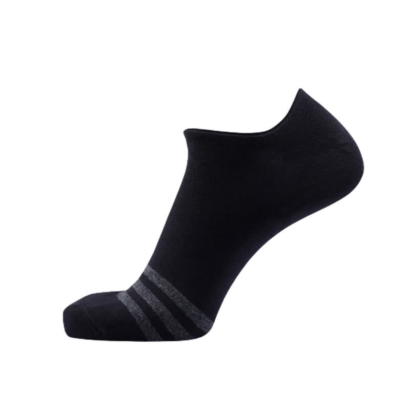 Cotton Comfy No-show Socks(5 Pairs) - Black - EU43-50(US9-15) - image 7