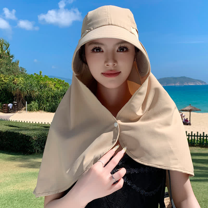 Wide Brim Waterproof Sun Hat with Neck Flap(2 Packs) - image 8