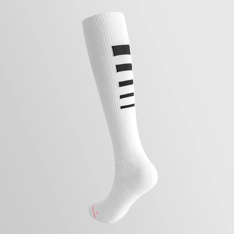 Irregular Stripe Compression Knee High Socks(6 Pairs)