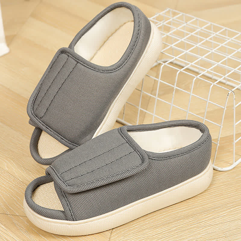 Plus Size Adjustable High Instep Non-slip Slippers - image 5