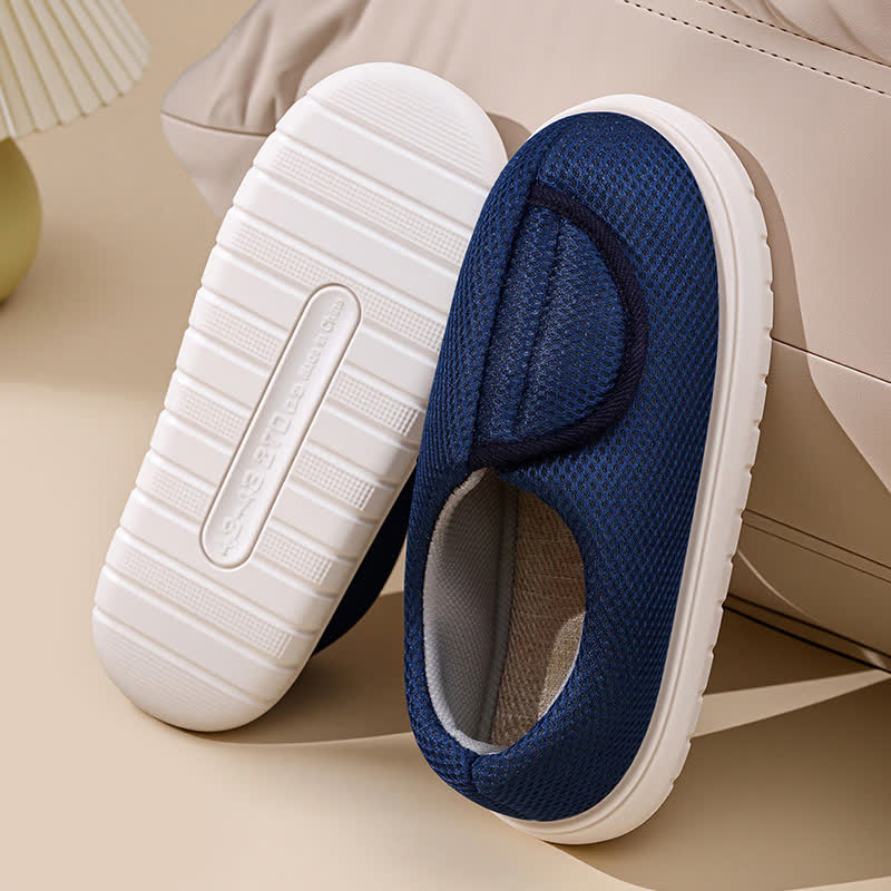 Wide Opening Mesh Slip-On Slippers - image 9