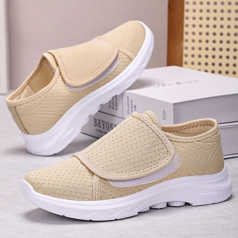 Comfortable Casual Velcro Adjustable Slippers - Beige - EU41(US7.5) - image 2