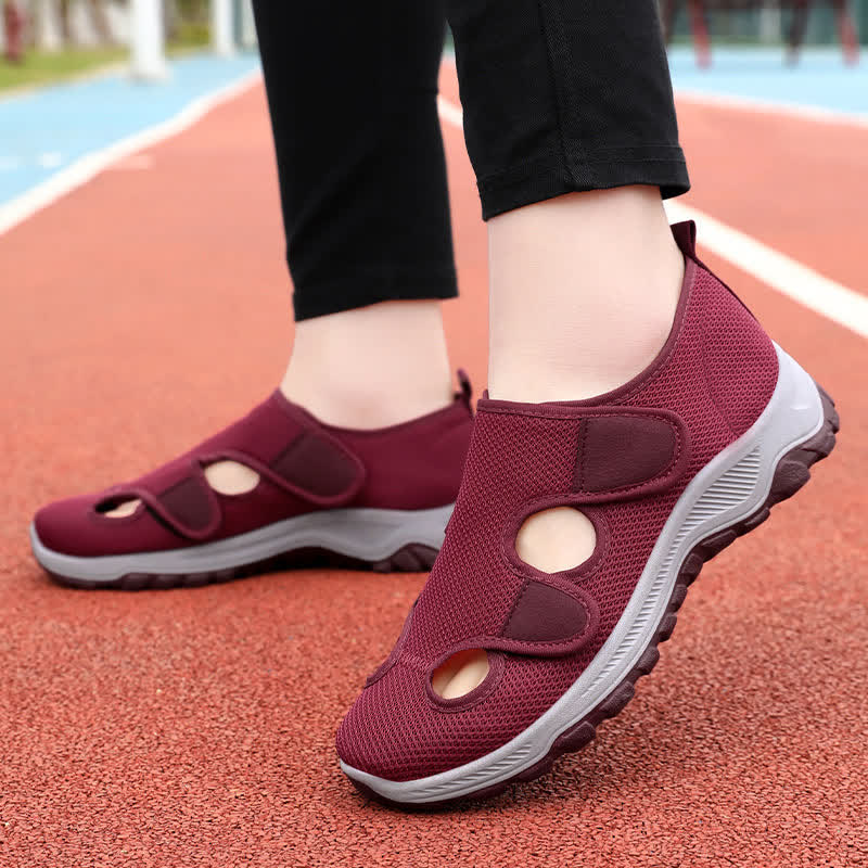 Breathable Casual Velcro Adjustable Slippers - image 4