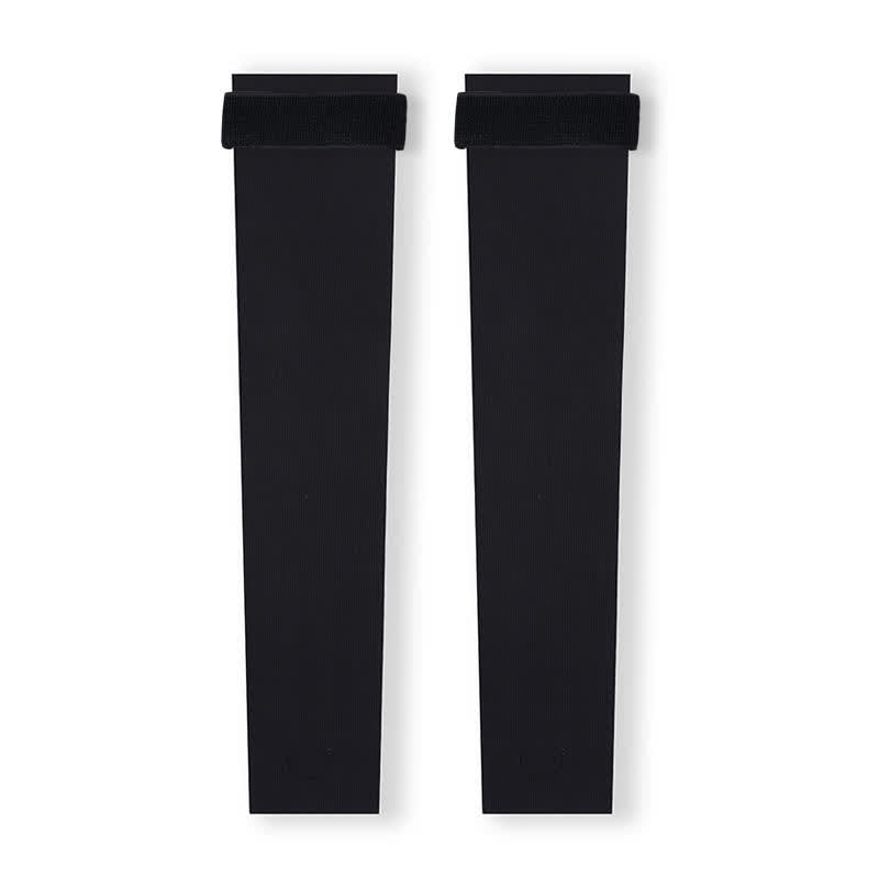 Lightweight Seamless Stirrup Leg Sleeves with Strap - Black - XL - image 8