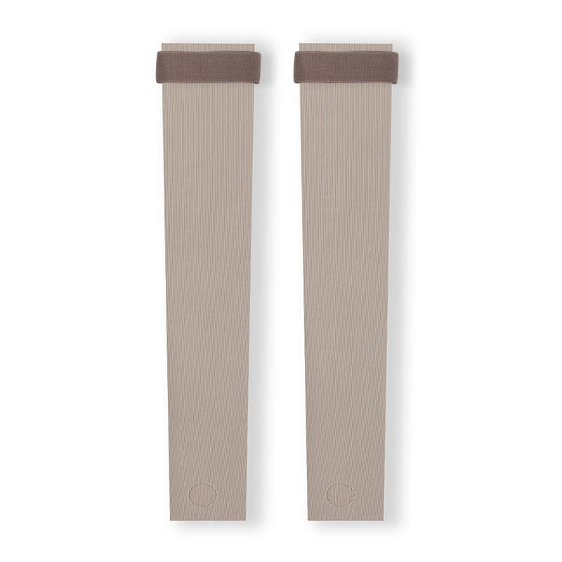 Lightweight Seamless Stirrup Leg Sleeves with Strap - Camel - XL - image 6