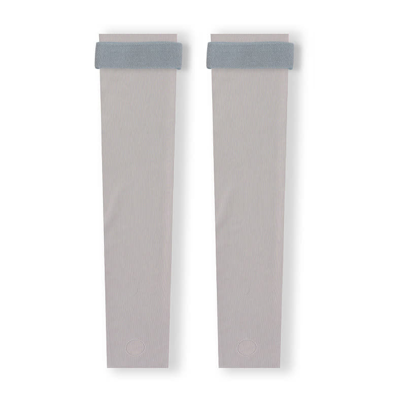 Lightweight Seamless Stirrup Leg Sleeves with Strap - Grey - XL - image 7