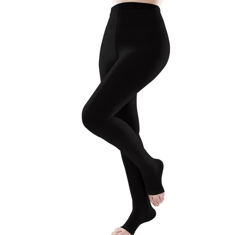 Plus Size Medical Open Toe Compression Pantyhose(30-40mmHg) - image 5