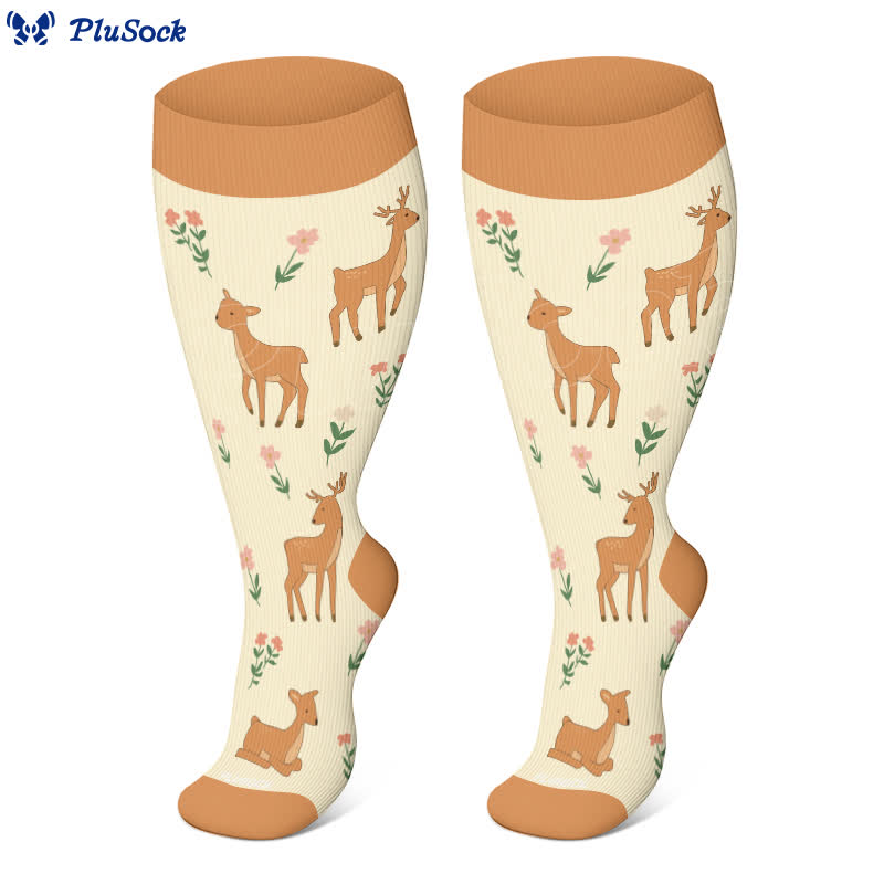 Plus Size Animal Floral Compression Socks - image 3