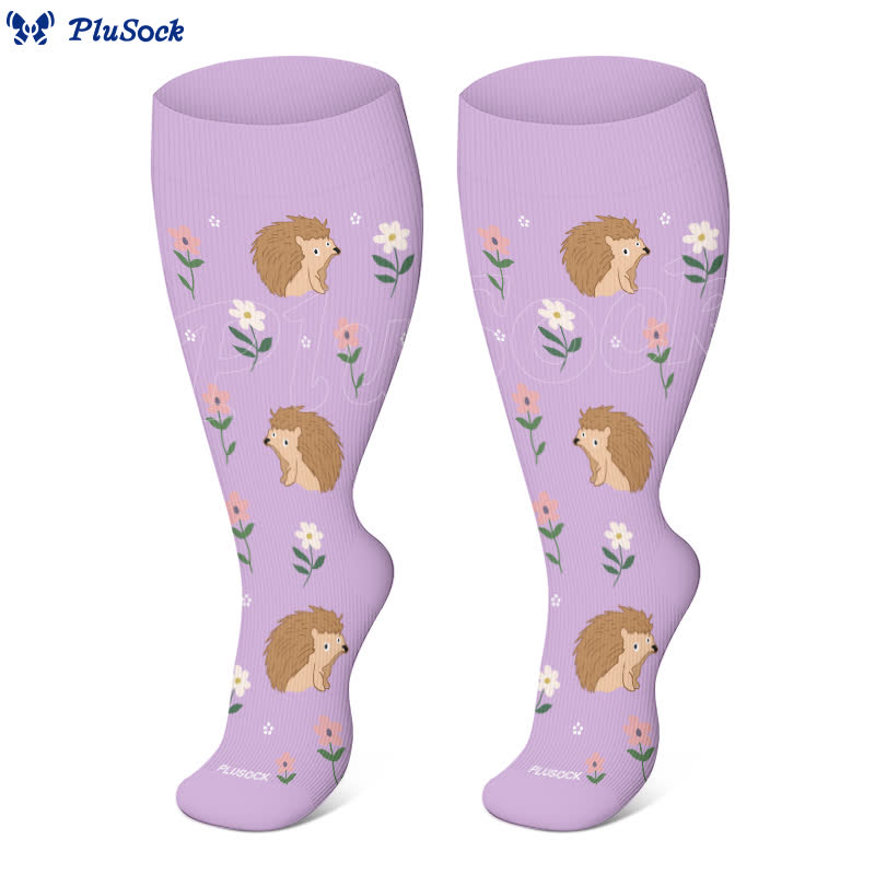Plus Size Animal Floral Compression Socks - image 2