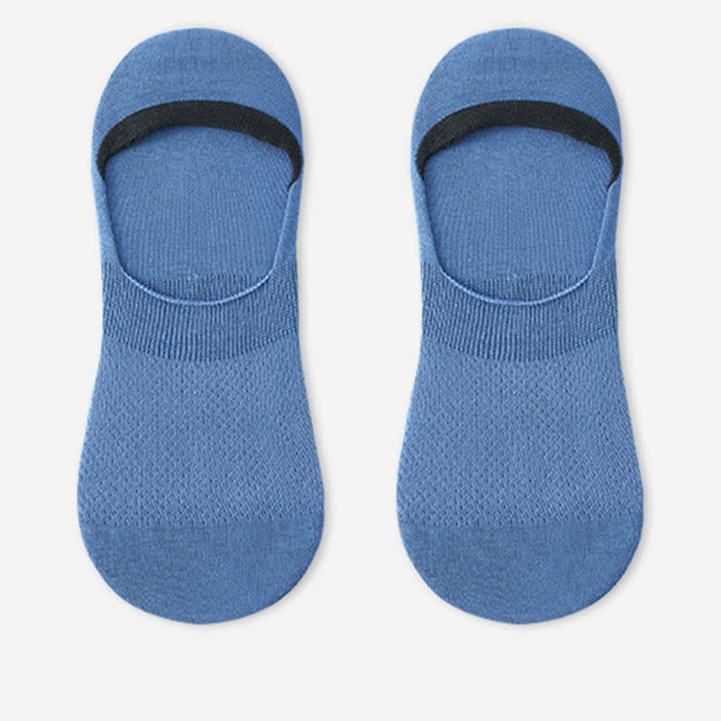 Silicone Non-slip Heel Mesh Cotton No-show Socks(7 Pairs)