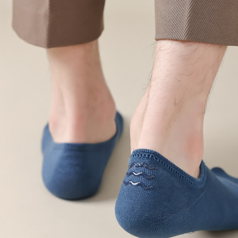 Plus Size Solid Color Stretch No Show Socks(8 Pairs)