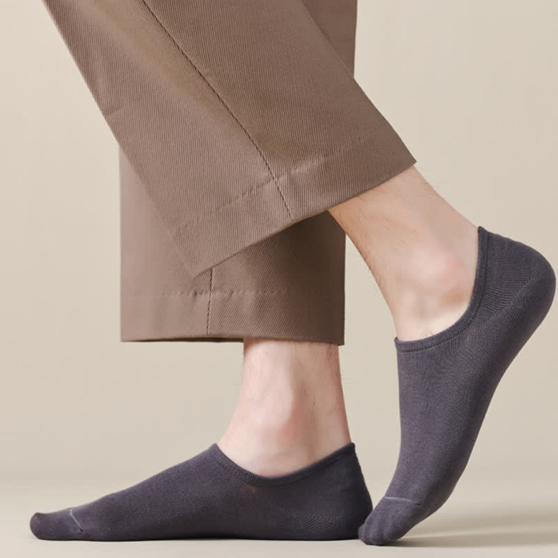 Plus Size Solid Color Stretch No Show Socks(8 Pairs)