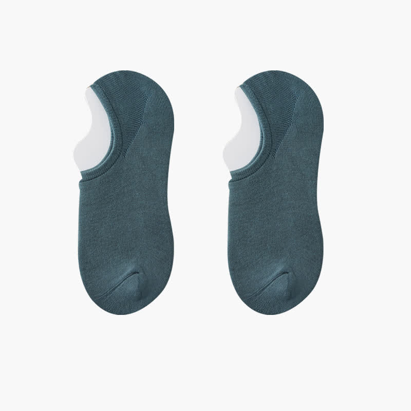 Plus Size Solid Color Stretch No Show Socks(8 Pairs)