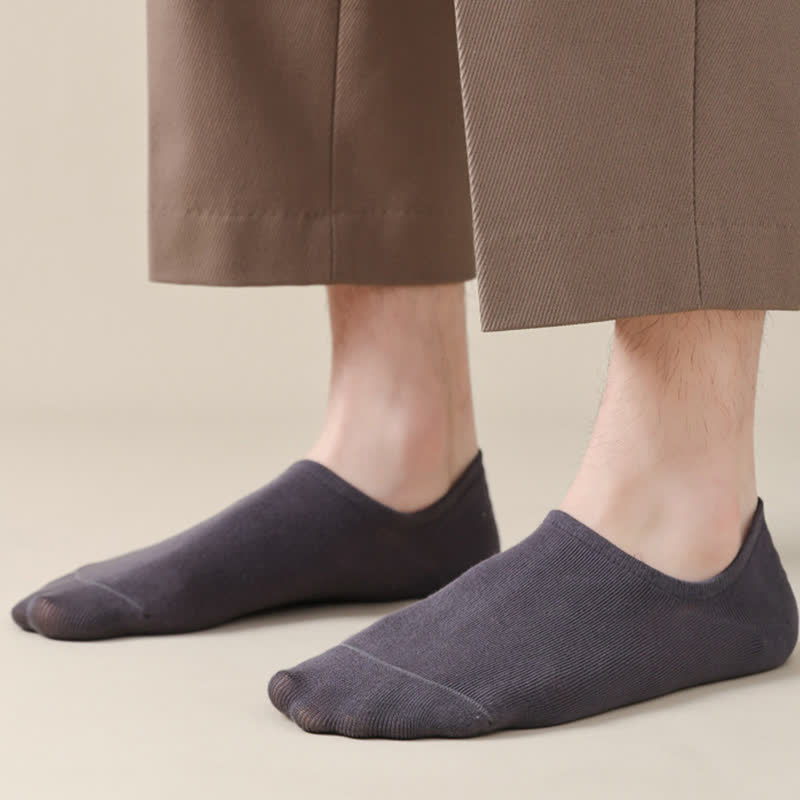 Plus Size Solid Color Stretch No Show Socks(8 Pairs)