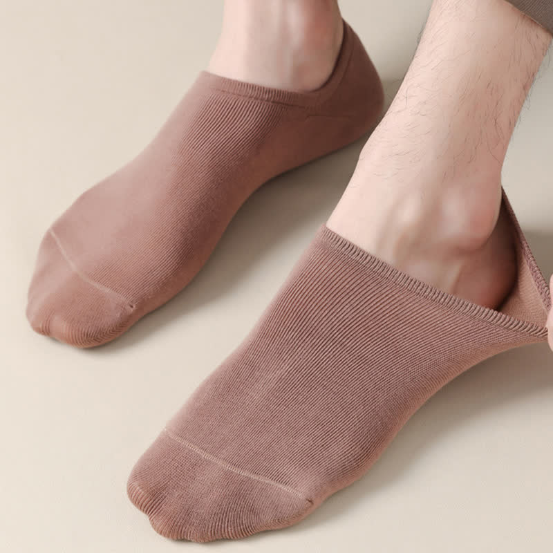 Plus Size Solid Color Stretch No Show Socks(8 Pairs)