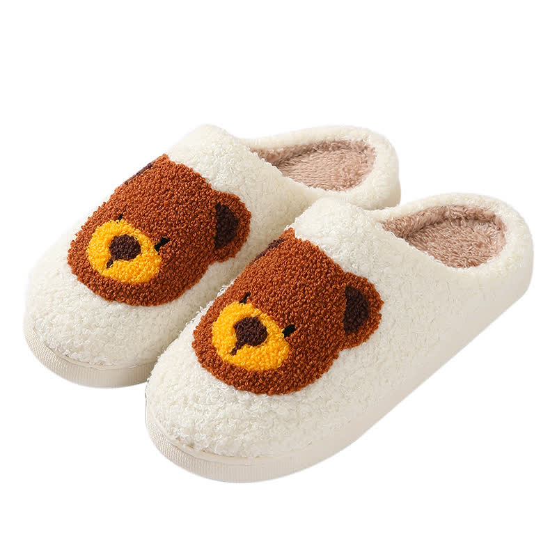 Plus Size Cartoon Bear Print Indoor Slippers - image 6