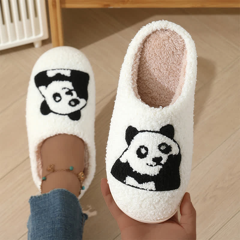 Plus Size Cartoon Panda Print Slippers - image 3