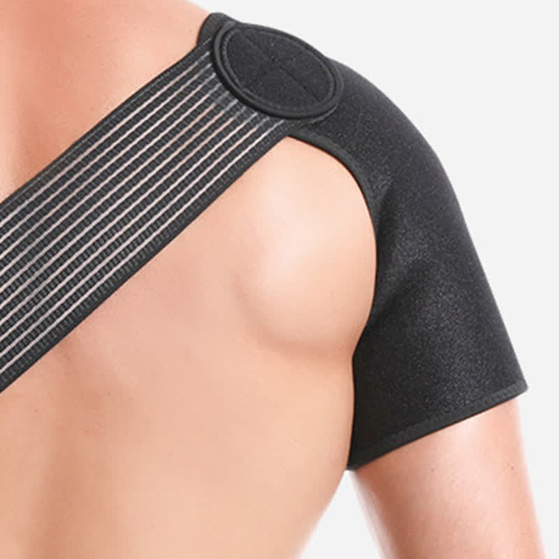 Black Adjustable Elastic Shoulder Brace