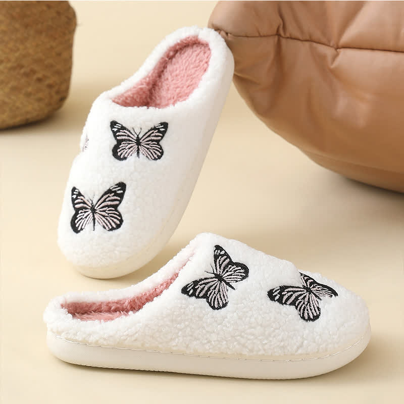 Plus Size Cute Butterfly Print Slippers - image 4