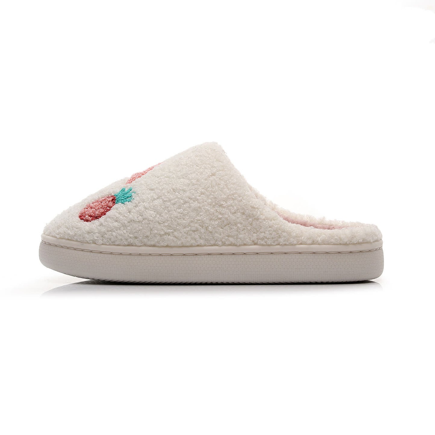 Plus Size Flamingo Plush Slippers