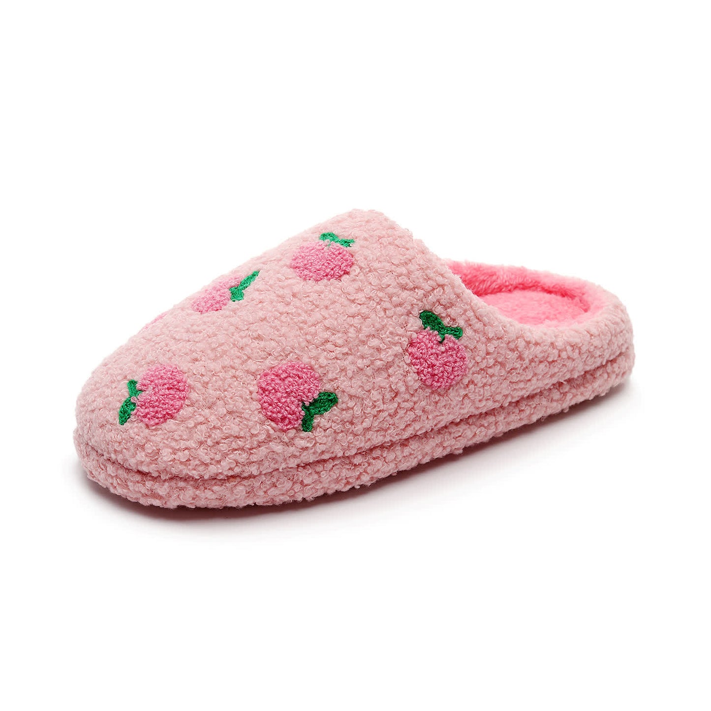 Plus Size Peach Plush Slippers - image 5