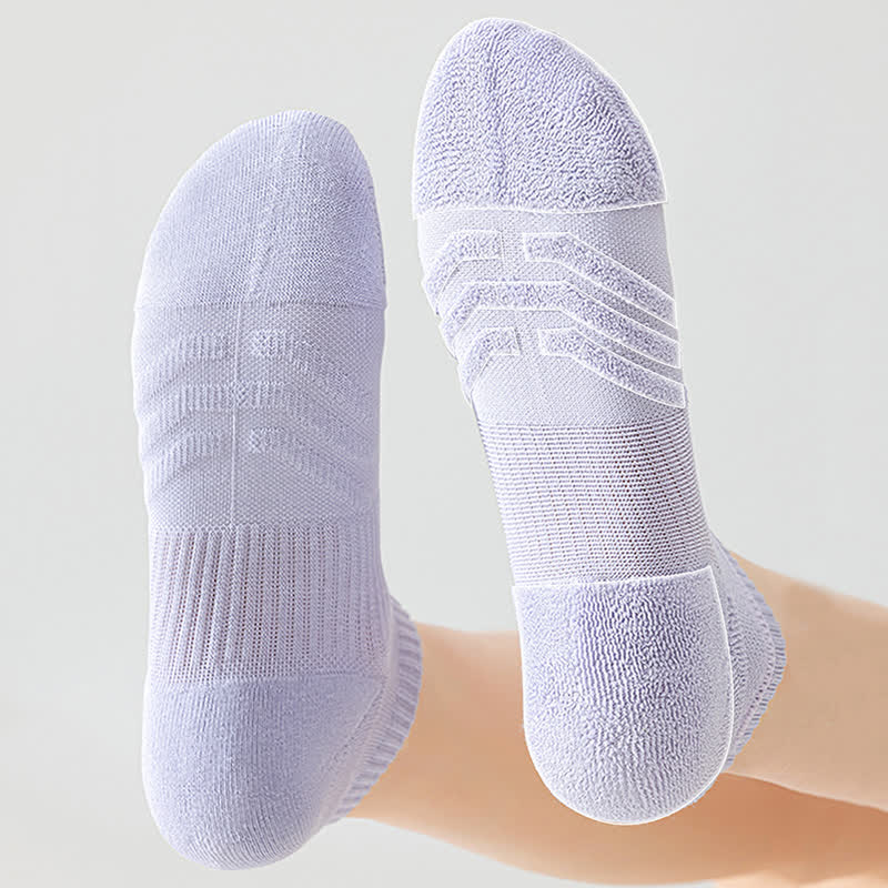 Cotton Solid Color Sports No Show Socks(7 Pairs)