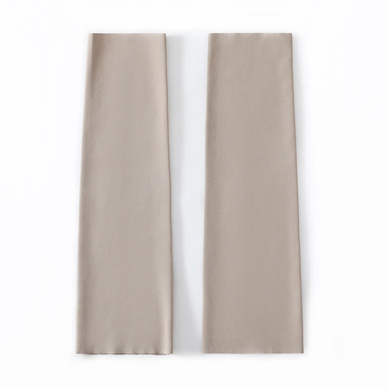 Solid Color Basic Breathable Calf Sleeves - Camel - XL - image 4