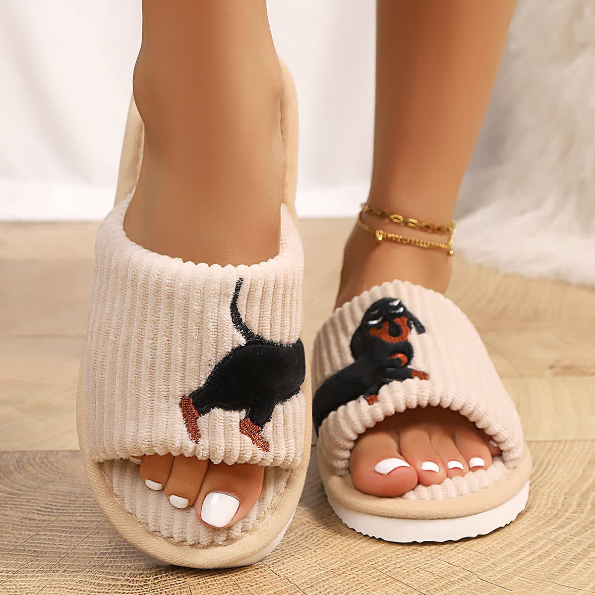 Plus Size Cute Dachshund Slippers - image 10