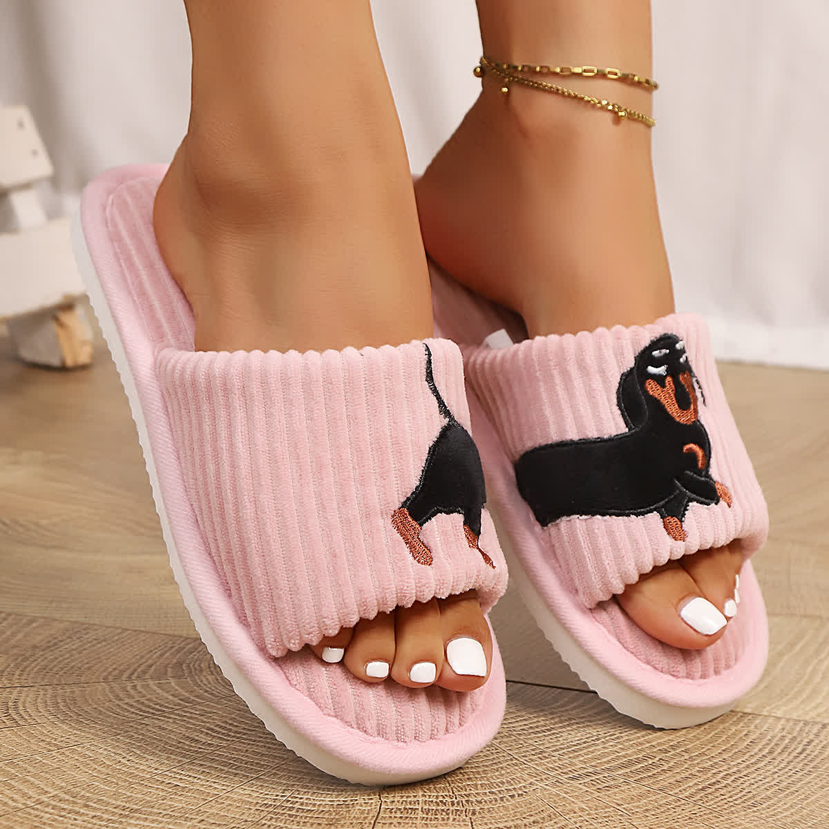 Plus Size Cute Dachshund Slippers - image 5