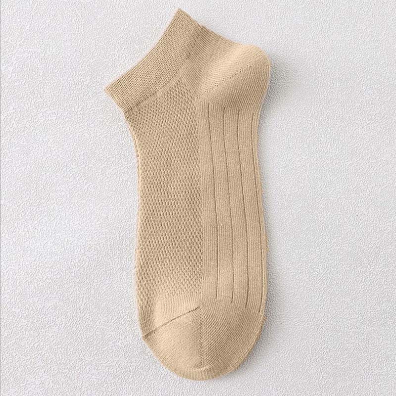 Plus Size Athletic Mesh Ankle Socks(12 Pairs) - Khaki - EU36-45(US3-11) - image 16