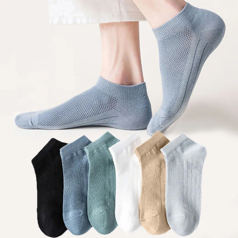 Plus Size Athletic Mesh Ankle Socks(12 Pairs) - image 1