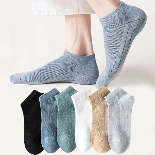 Plus Size Athletic Mesh Ankle Socks(12 Pairs) - image 1