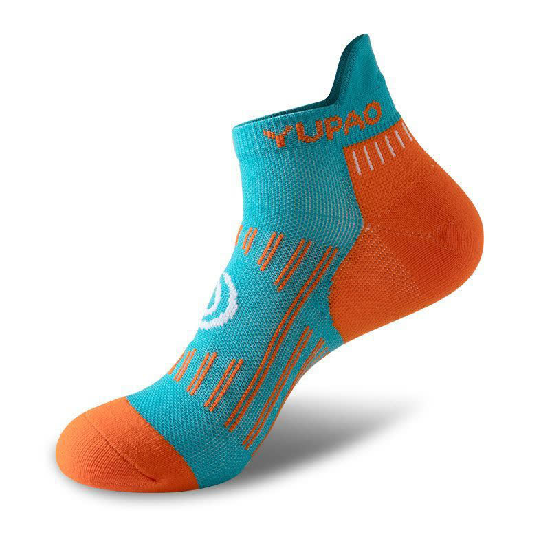 Plus Size Color Block Sports Ankle Compression Socks(5 Pairs) - Blue - EU38-45(US5-11) - image 12