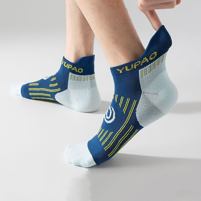 Plus Size Color Block Sports Ankle Compression Socks(5 Pairs) - image 6