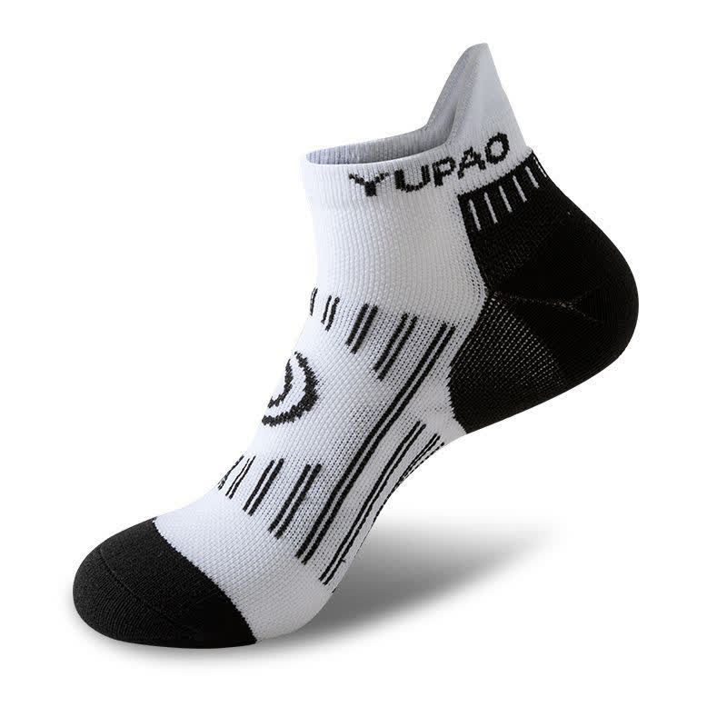 Plus Size Color Block Sports Ankle Compression Socks(5 Pairs) - White - EU38-45(US5-11) - image 5