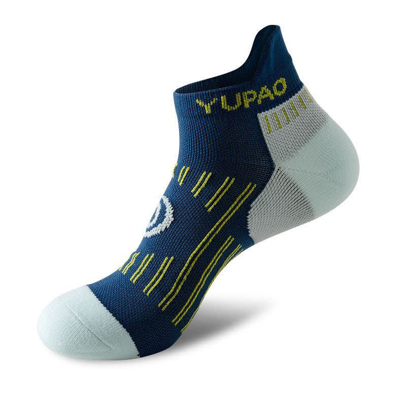 Plus Size Color Block Sports Ankle Compression Socks(5 Pairs) - Navy Blue - EU38-45(US5-11) - image 8