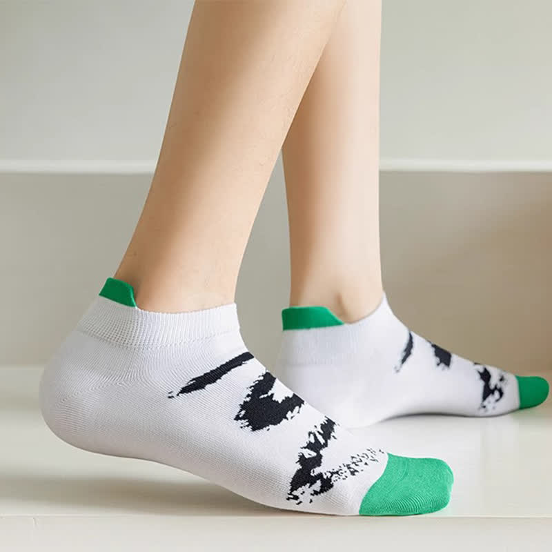 Plus Size Ink Brush Ankle Compression Socks(5 Pairs) - image 3