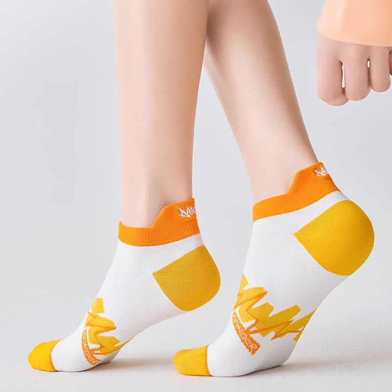 Cotton Geometric Ankle Compression Socks(5 Pairs) - image 4