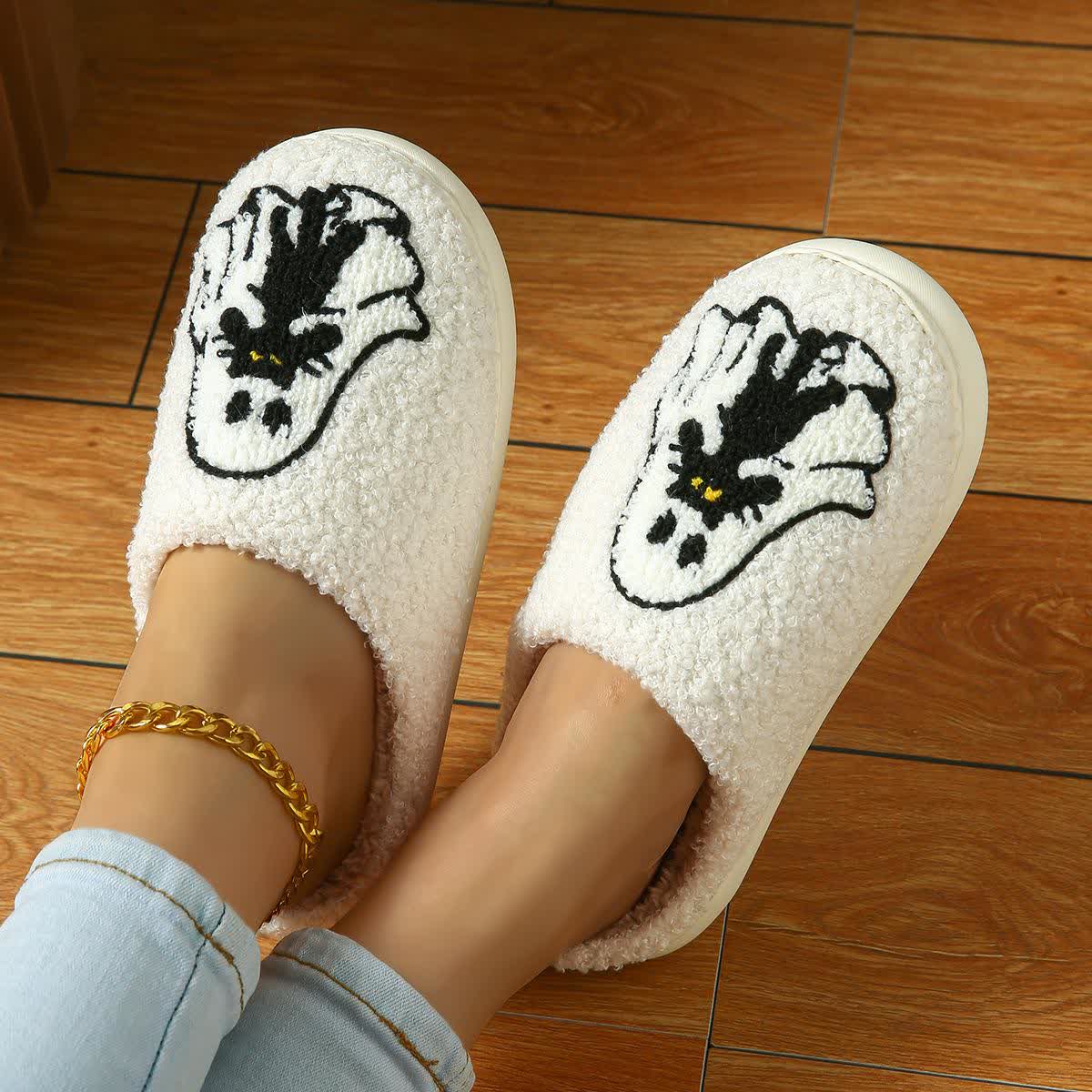 Plus Size Halloween Fun Ghost Slippers - image 5