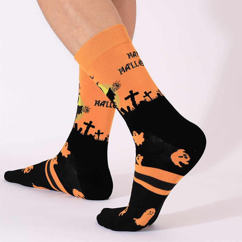 Plus Size Halloween Night Series Quarter Socks(5 Pairs) - image 11