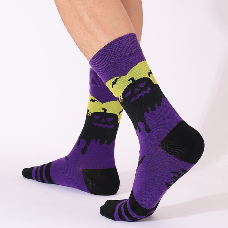 Plus Size Halloween Night Series Quarter Socks(5 Pairs) - image 7