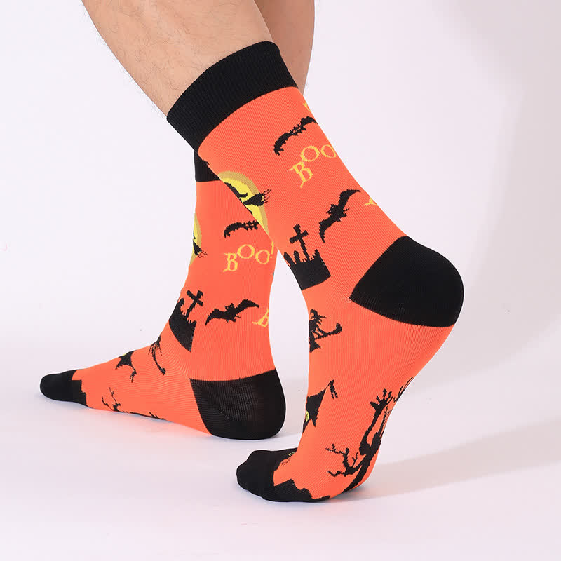 Plus Size Halloween Night Series Quarter Socks(5 Pairs) - image 9