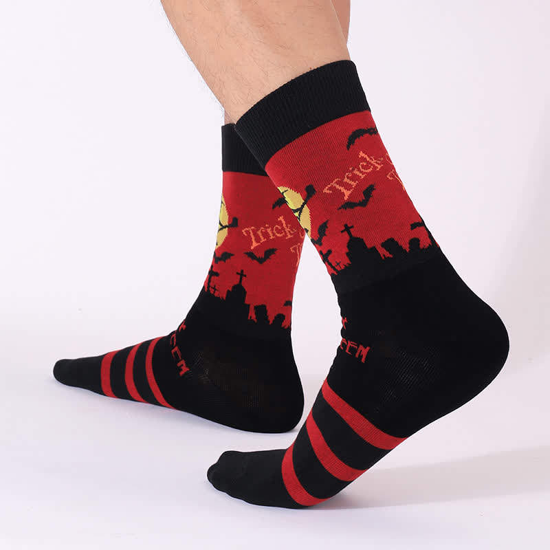 Plus Size Halloween Night Series Quarter Socks(5 Pairs) - image 3