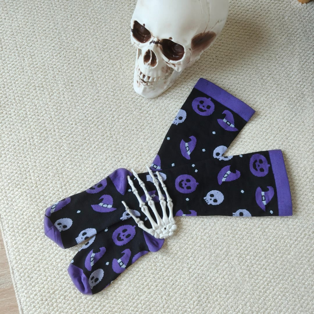 Plus Size Cute Halloween Styles Compression Socks(3 Pairs) - image 2
