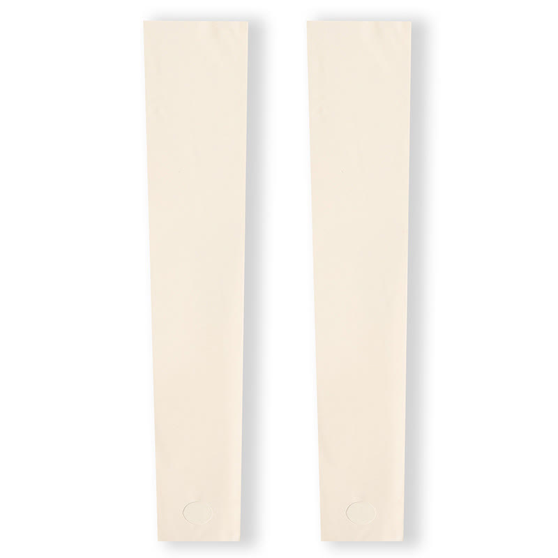 Solid Color Stirrup Breathable Non-slip Thigh Sleeves - Beige - XL - image 6